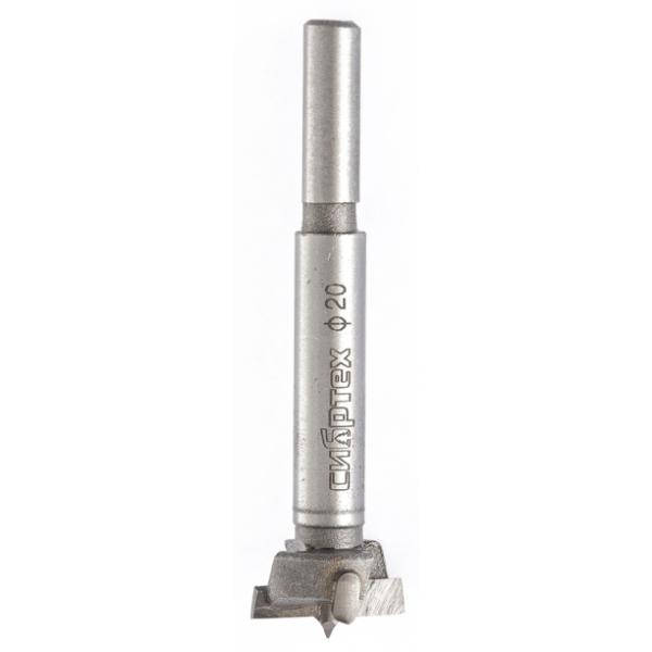 Сверло 20 мм, Форстнера по дереву, цилиндрический хвостовик Сибртех 704820