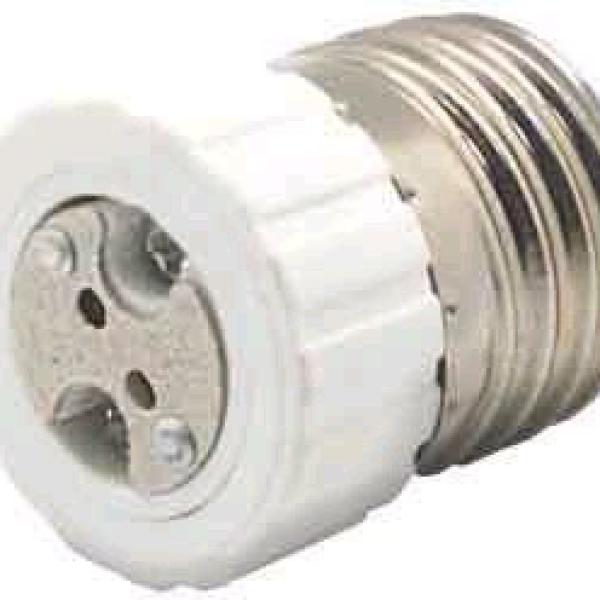 Переходник с цоколя E27 на MR16 Белый Ecola A7G16WEAY