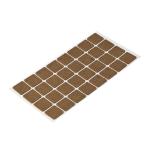 Подпятник войлочный 2х2 cм (40шт) самоклеящийся, цвет коричневый, Турция 93702